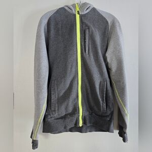 Lululemon Scuba Hoodie Mens Gray Green Full Zip Up Sweatshirt Jacket Size M